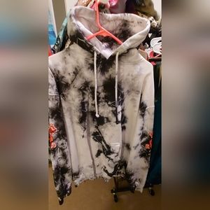 Civil Regime Red Roses In Marble Hoodie